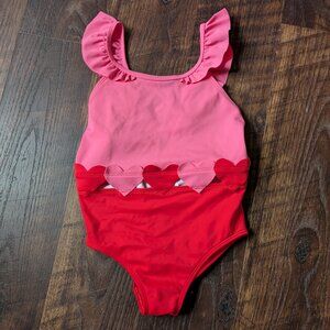 Mini Boden Hallie Frill Strap One-Piece